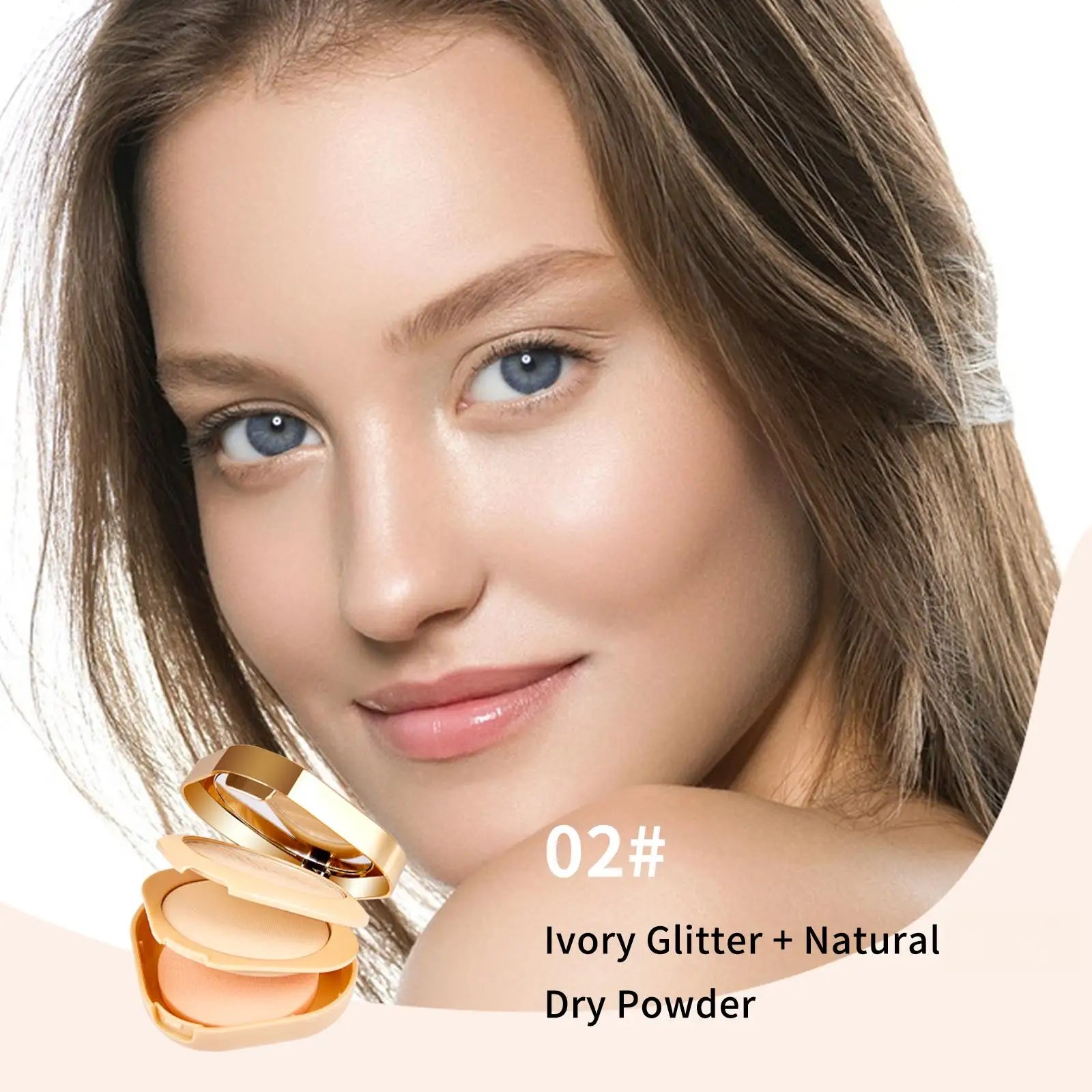 Snail Water Transparent Double Layer Powder Lightweight Without Caking Both Setting and Touch-Up Makeup