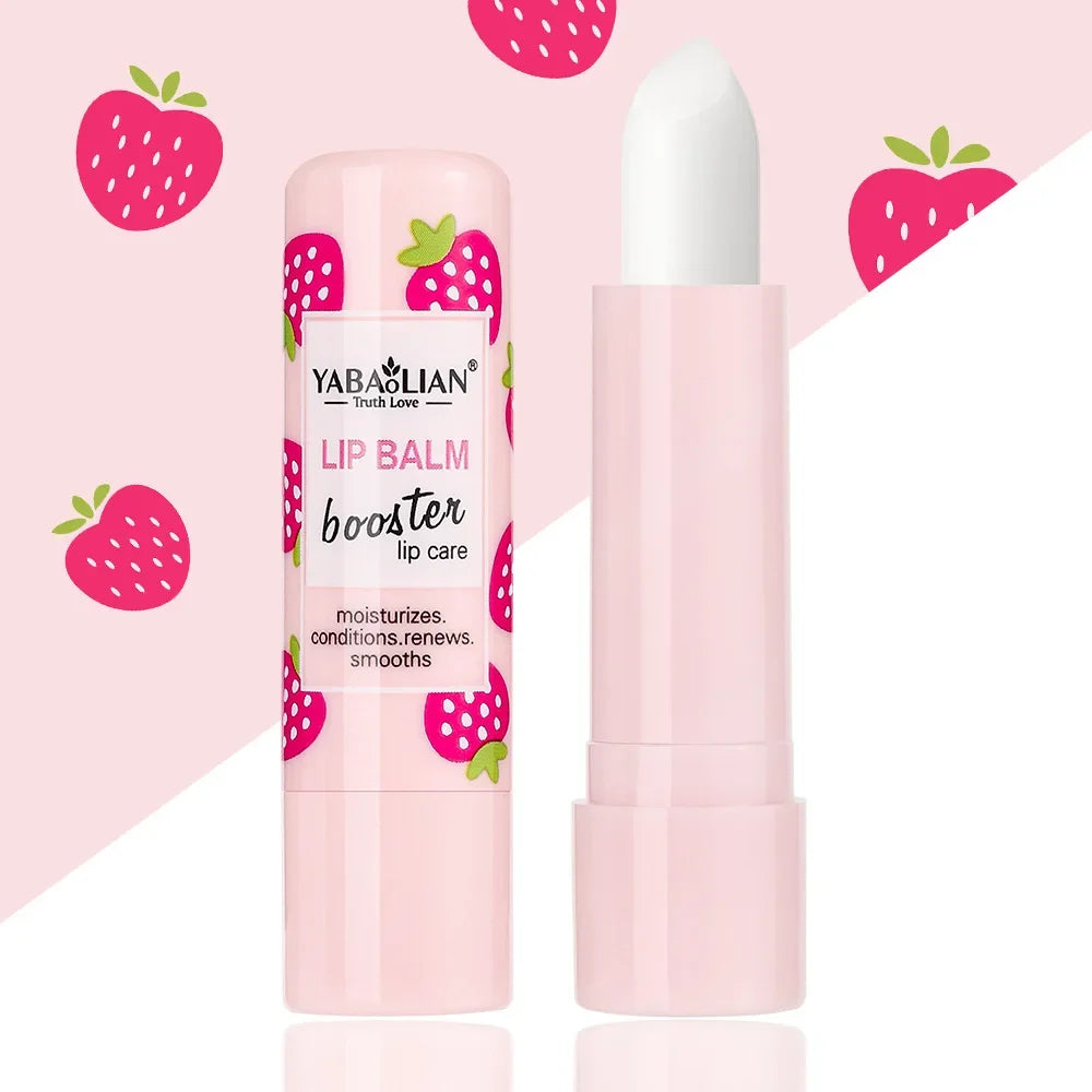 Natural Fruit Lip Balm Long Lasting Moisturizing Nourishes Reduce Lip Line Anti Aging Anti-drying Hydration Lips Care Lipstick
