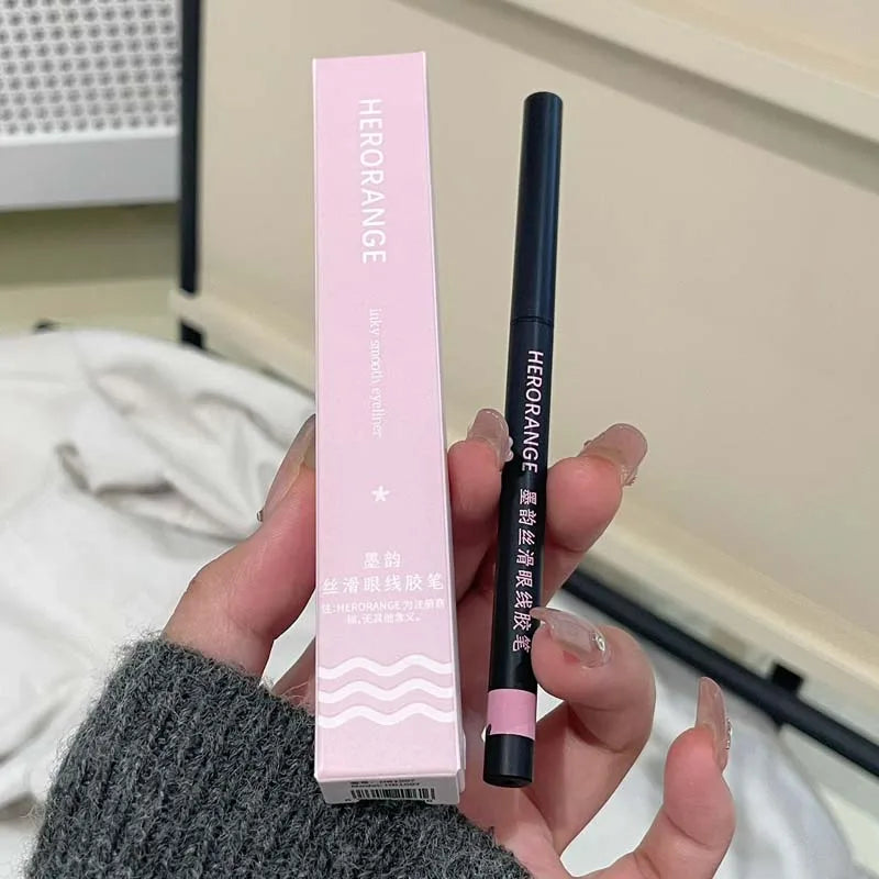 Herorange Silky Eyeliner Gel Pen, Smooth and Colorful, Waterproof and Sweat-Proof, Natural and Long-Lasting, Easy to Apply, Not Easy to Smudge, Suitable for Beginners