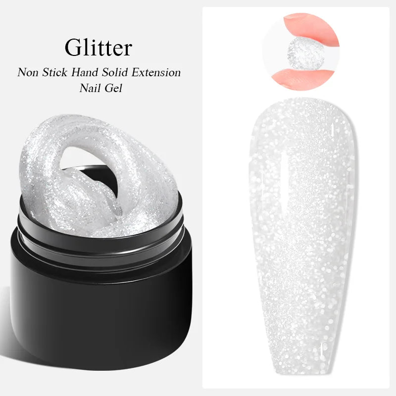 Milky White Nail Extension Gel Clear Nude Building UV Gel For Nails Finger Extensions Form Tips French Nails Manicure Nail Art