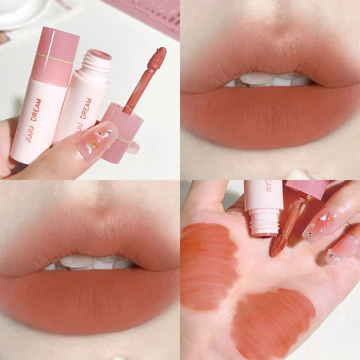 JUJU Dream Small milk tube lip gloss, airy white, matte lifting, lipstick, velvet, matte lip gloss, lip gloss