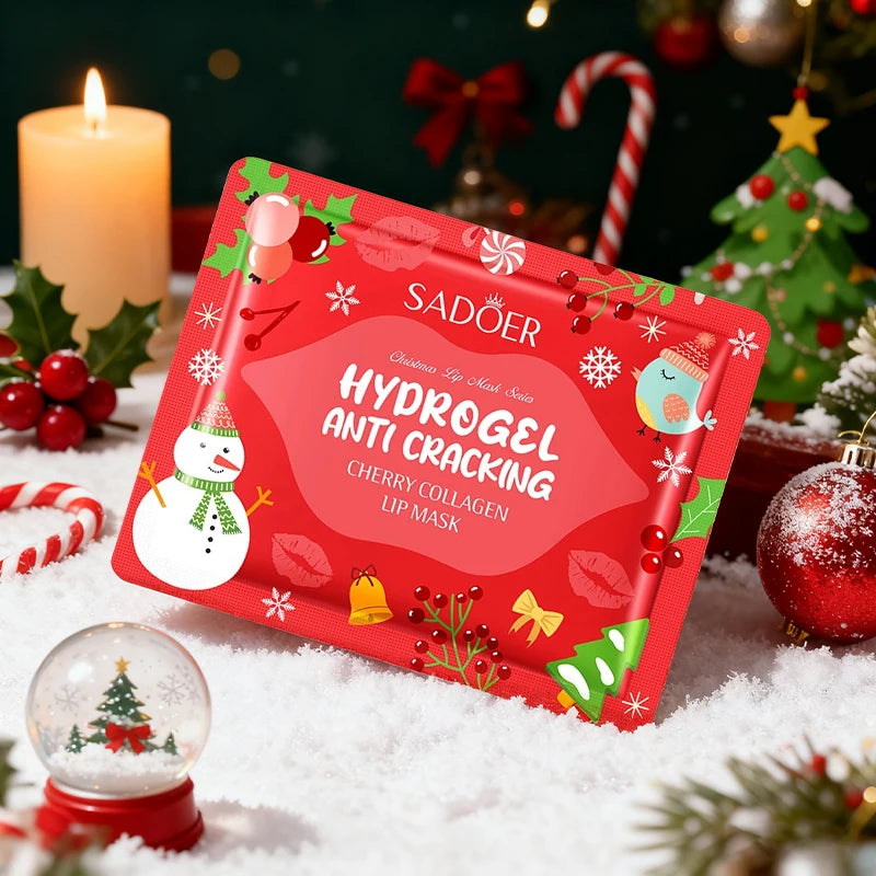 Gel Collagen Lip Mask Crystal Lip Pads For Moisturizing, Anti-Wrinkle, Firms & Hydrates Lips remove lip lines For Christmas