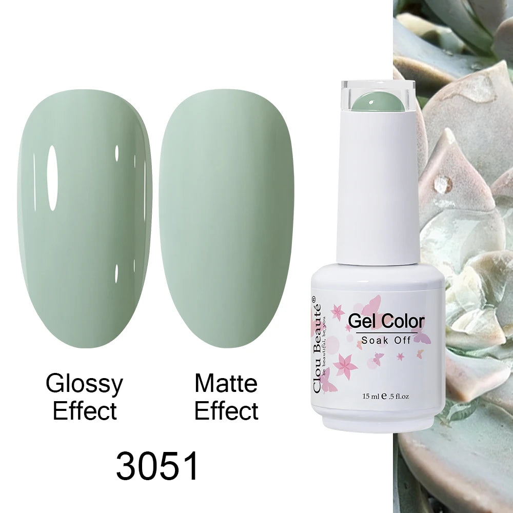 Clou Beaute Royal Blue Color Winter Trendy Semi Permanent Nail Art Manicure Varnishes Gel Nail Polish Hybrid Base Gel Top Coat