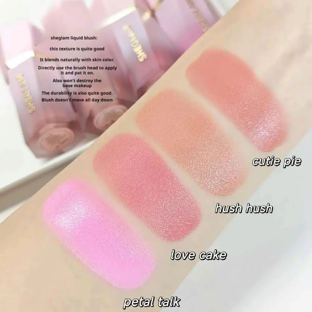 SHEGLAM make up Liquid Blush Facial Nourishing Blusher Gel Cream Multi-purpose Lip Gloss Makeup Blush wholesale highlighter