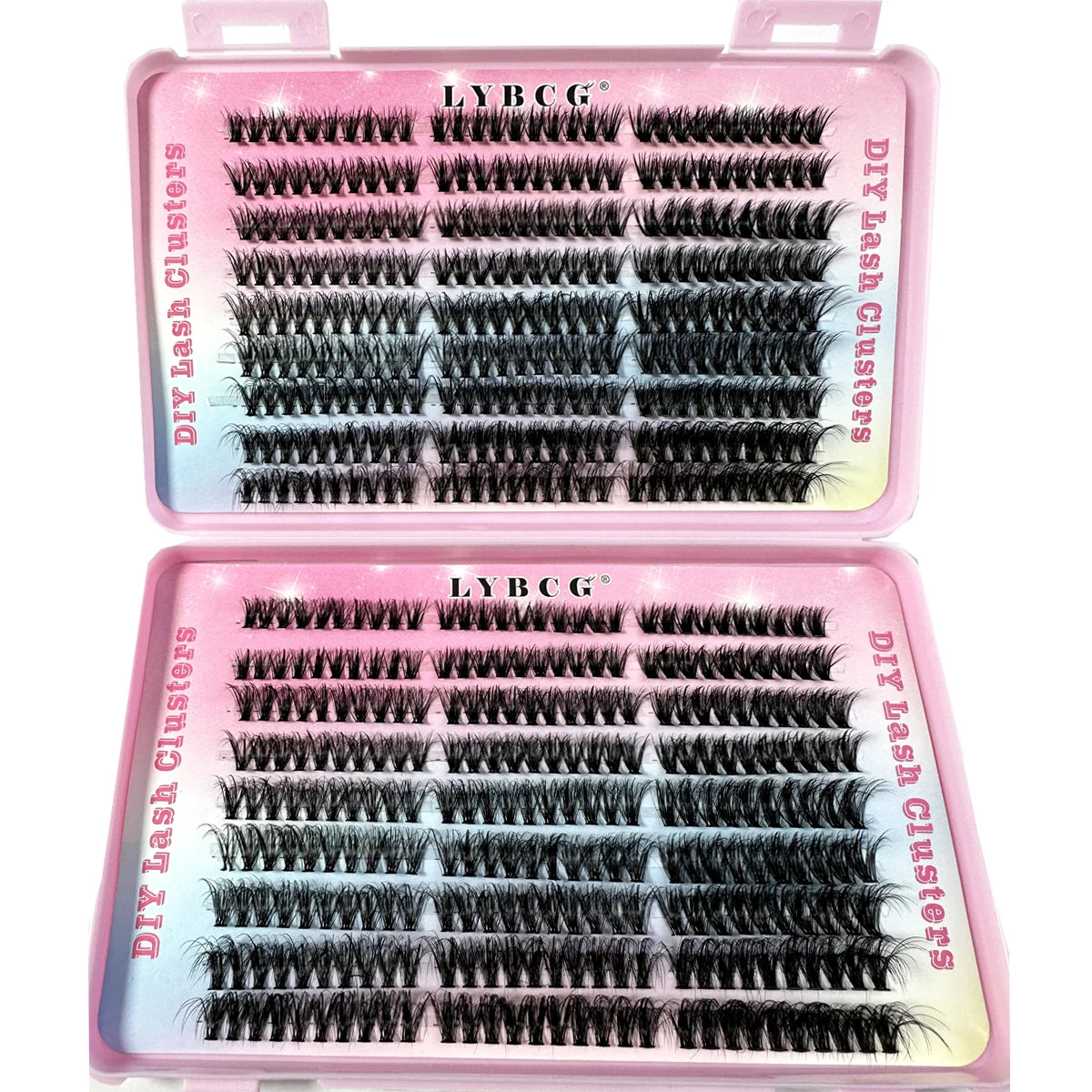 54Row 30D-100D 5D Fluffy Thick Lashes Clusters 9-16mmMix Wispy Individual Lashes Extensions Clusters DIY Makeup False Eyelashes