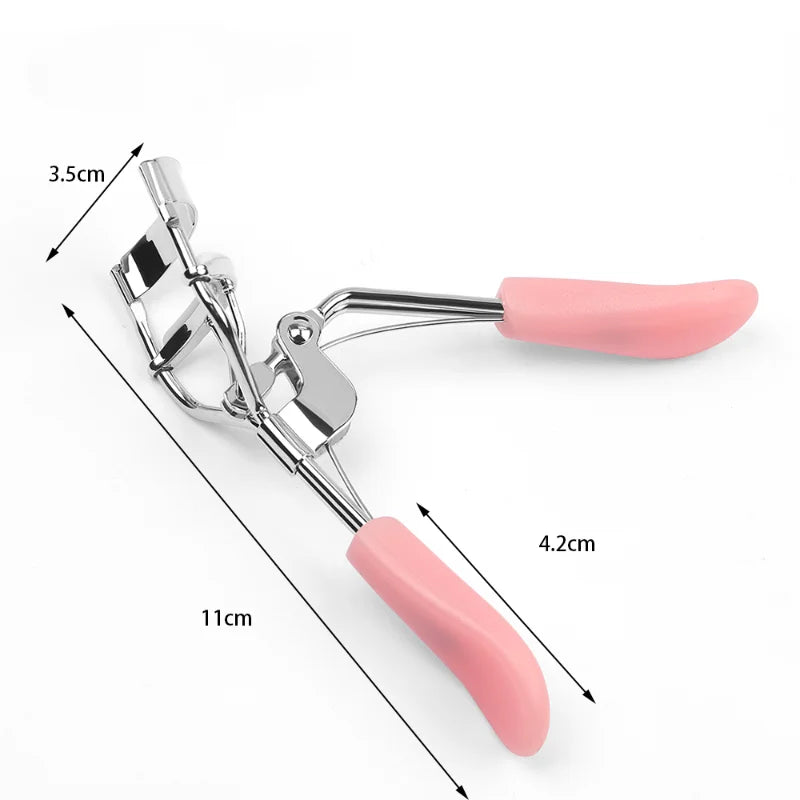 CNKESS  1Pc Pro Makeup Eyelash Curler Beauty Tools Lady Women Nature Style Cute Eyelash Handle Curl Eye Lash Curler random color