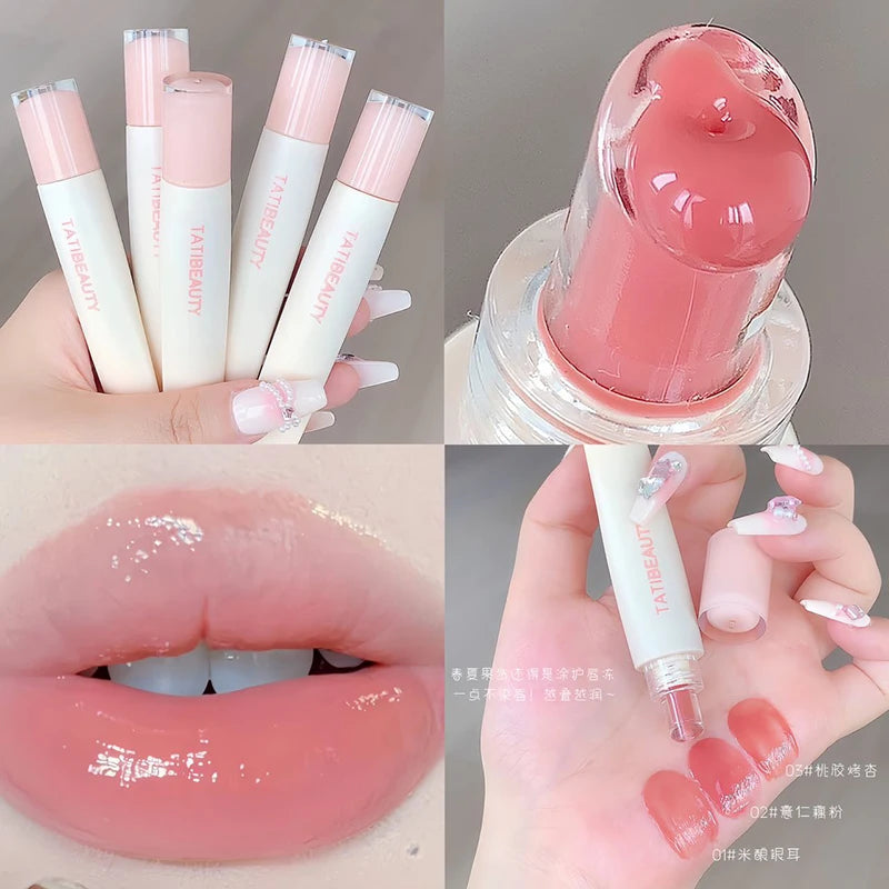 Tatibeauty Lip Jelly Essence - Tender Pink Hydrating Lip Gloss