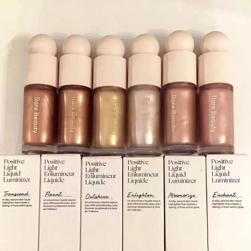 Rare Beauty Positive Light Liquid Contour Luminizer Highlight Contouring Liquid Blush Makeup Face Shimmer Shine Lipstick Makeup