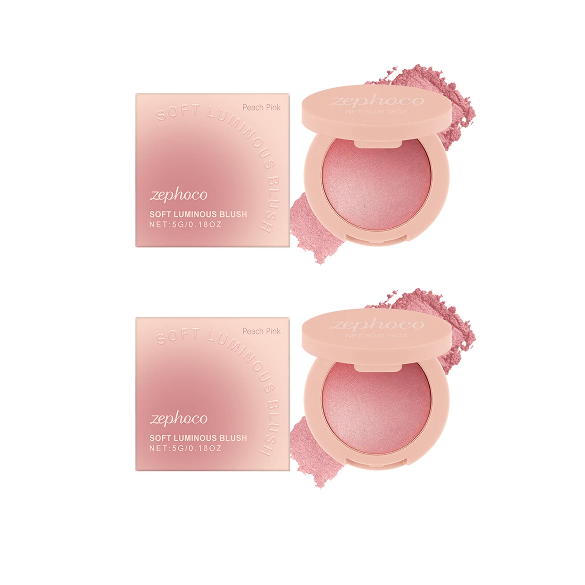 Pearl Blush with Soft Light Pink Powder Blush for a Natural Flush Radiant Finish Long Lasting Buildable Delicate Long Lasting