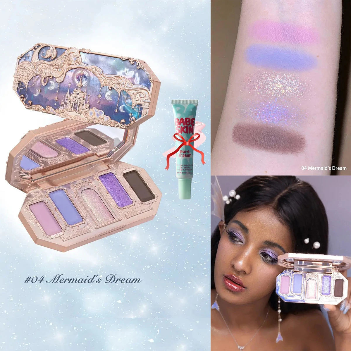 Flower Knows Chocolate Wonder-Shop 8-Color Eyeshadow Palette