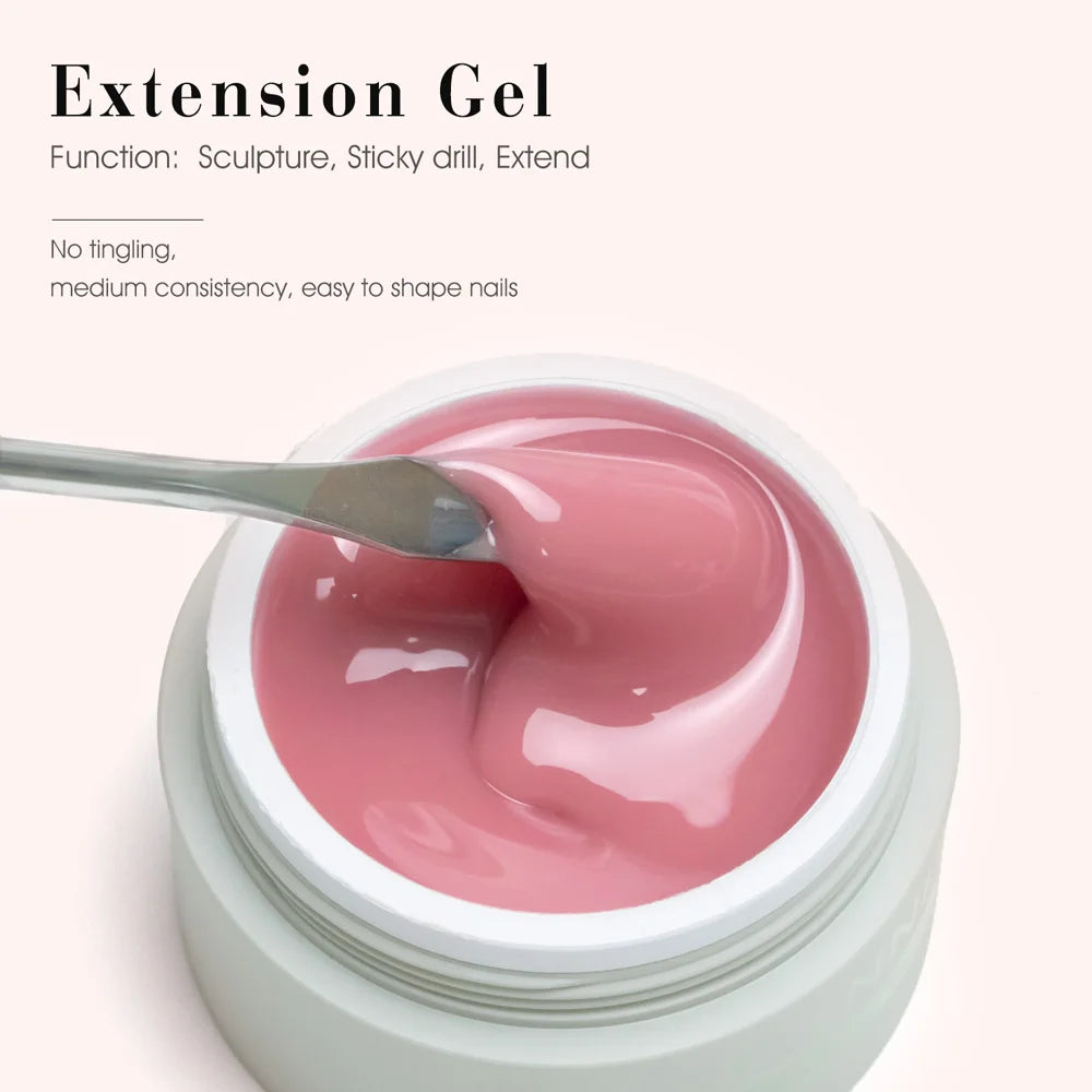 CANNI TPO FREE 28g Creamy Extension Gel 12 Colors French Jelly Nude UV LED Soak Off Jelly Nail Sculpture Extension Gel Lacquer