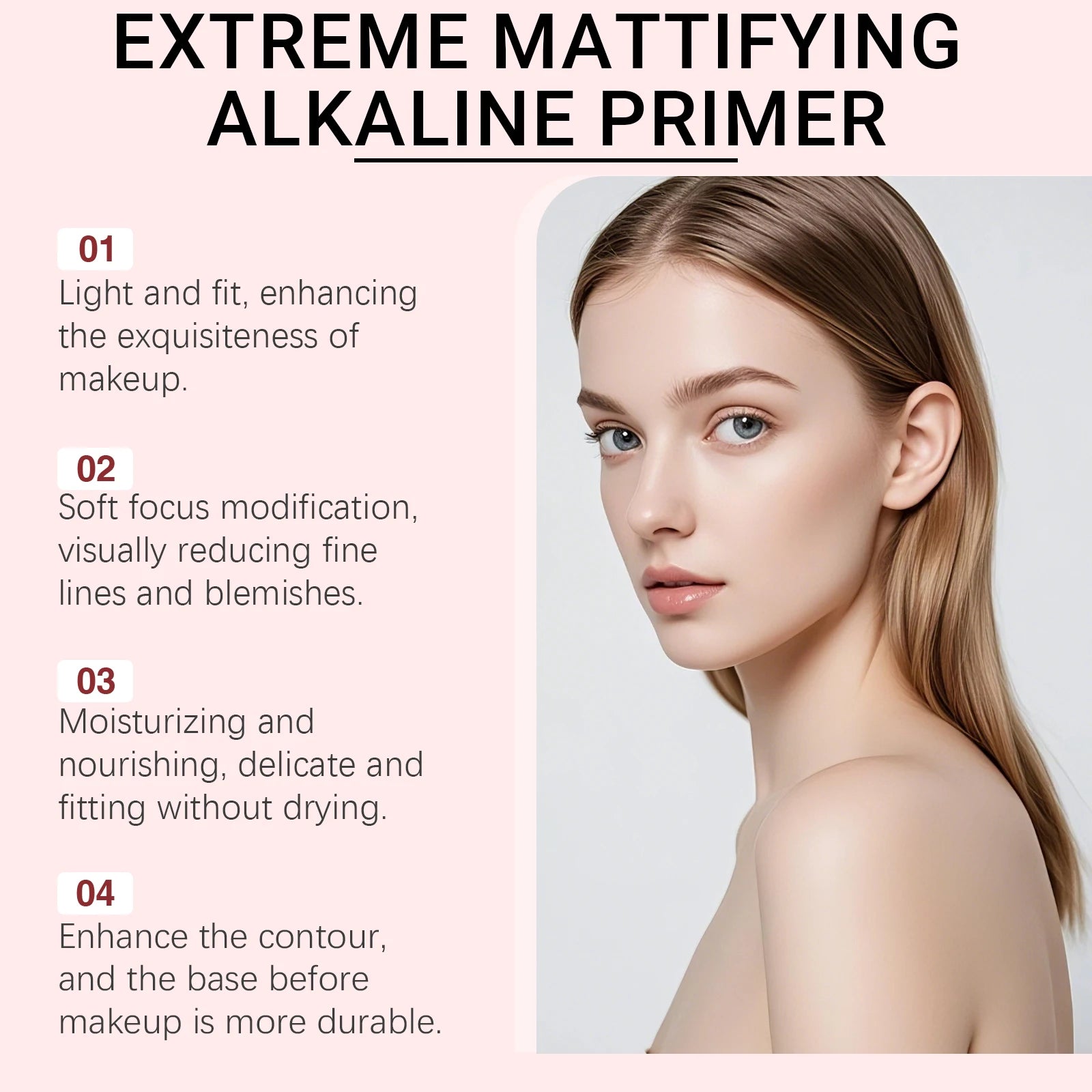 Moisturizing Primer: Lightweight & Hydrating Base for a Natural Soft-Focus, Radiant Finish, Keeps Skin Moisturized