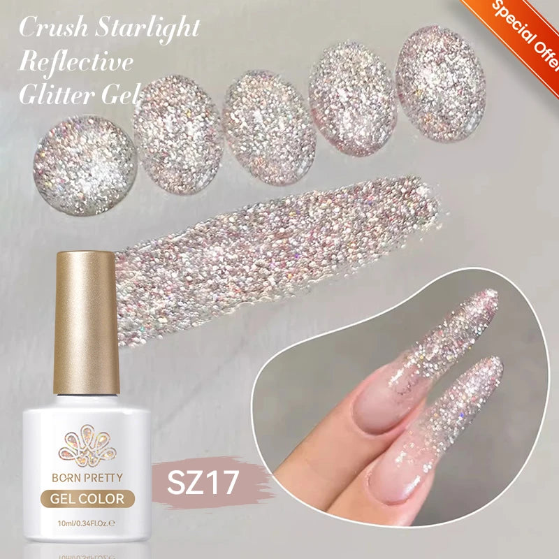 BORN PRETTY 10ml Translucent Color Gel Polish Jelly Nude Autumn Jelly Amber Semi Permanent UV Gel Nail Art Soak Off Gel Varnish