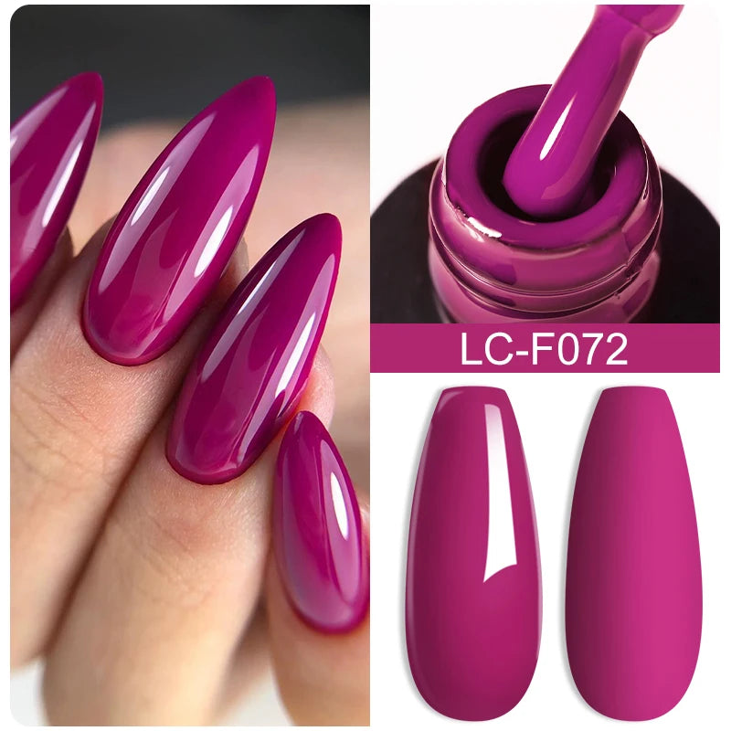 LILYCUTE 7ML Black Silver Red Reflective Glitter Gel Nail Polish Sparkling French Soak Off Long Lasting Manicure Nails Art Gel