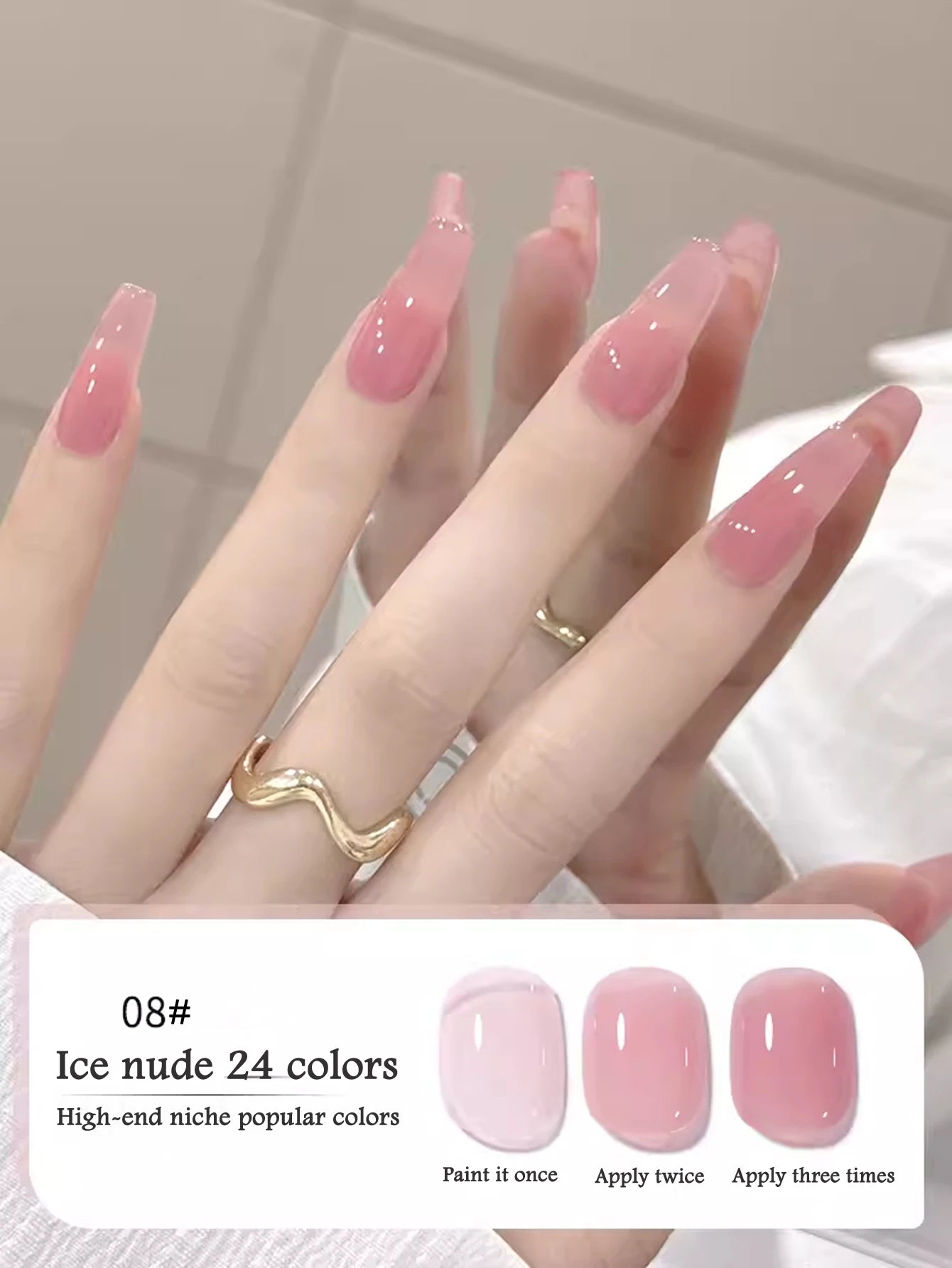 10ML 1-24PCS Milk White Jelly Gel Nail Polish Nail Art 2026 New Popular Nail Supplies UV LED Light Nails Black Red Nails