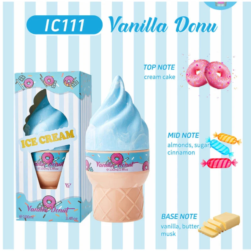 Ice Cream Cute Perfume Brand Long-lasting Eau De Toilette Floral Fruity Citrus Rose Charming Sweet Fragrance Women Body Spray