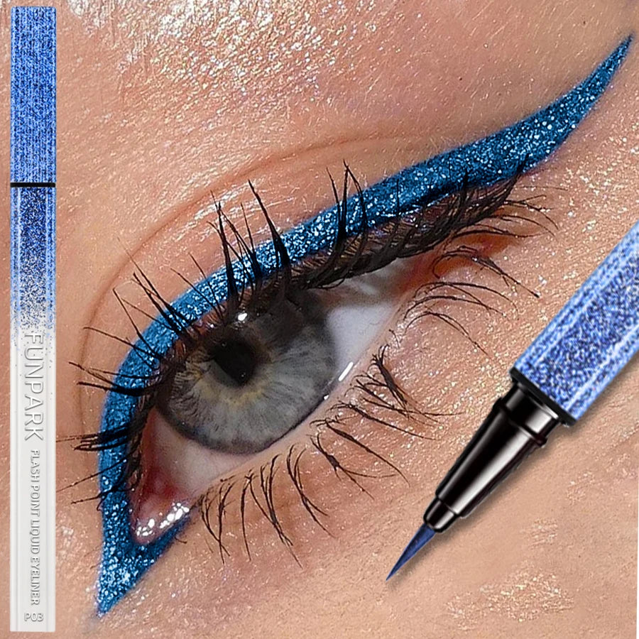 Metallic Liquid Eyeliner - Waterproof Shiny Pearlescent 0.6ml