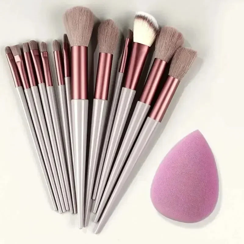 Professional Makeup Brush Set - Soft Fluffy Cosmetic Brushes for Foundation, Powder, Eyeshadow & Blending , Beauty Tools