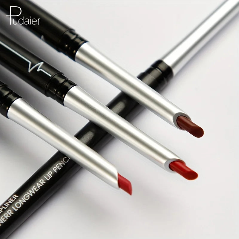 Waterproof Matte Lipliner Pencil Red Contour Tint Lipstick Long Lasting Non-stick Cup Moisturising Lips Makeup Cosmetic