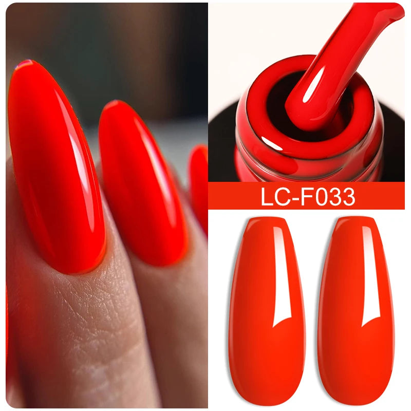 LILYCUTE 7ML Black Silver Red Reflective Glitter Gel Nail Polish Sparkling French Soak Off Long Lasting Manicure Nails Art Gel