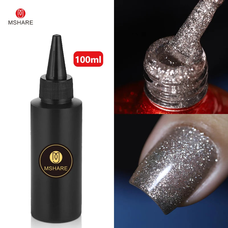 MSHARE 100ML Nail Gel Polish Soak Off UV LED Nails Vernis Semi Permanent Varnish Polish White Red Nail Gel Art
