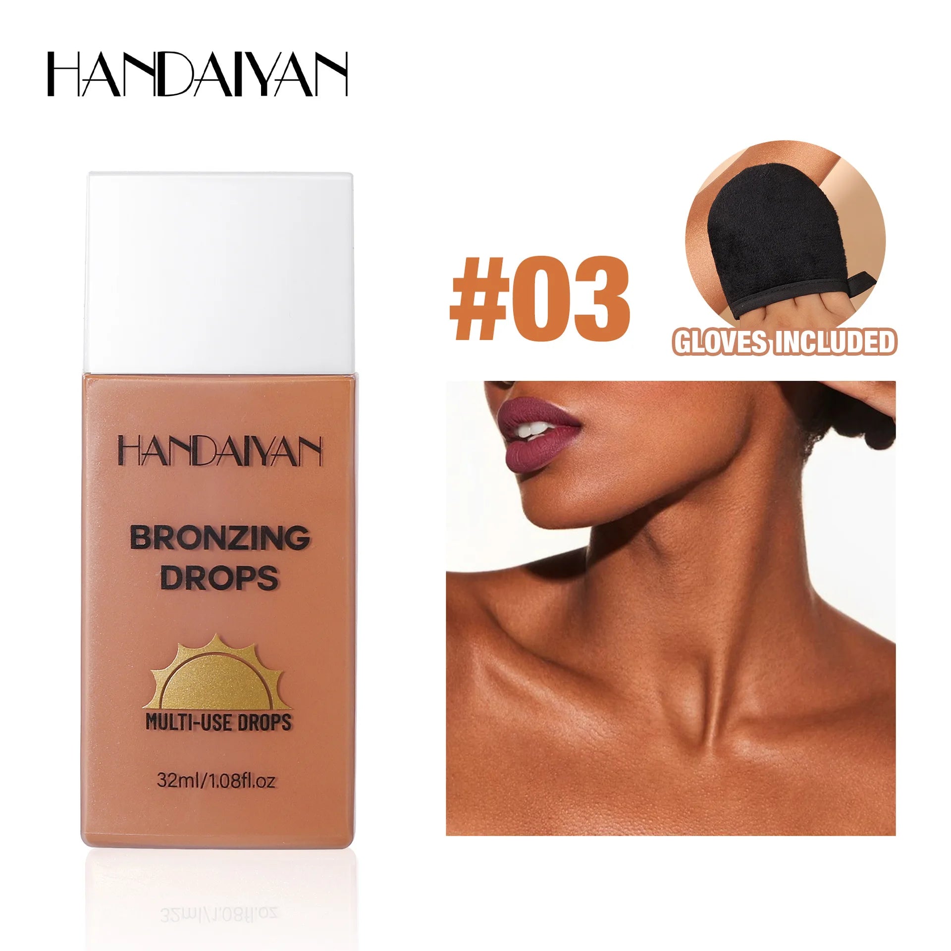 Matte Bronzer Liquid Makeup Waterproof Tanning Cream Body Oil Control Moisturizer Pearlescent Shine For Silky Skin Finish