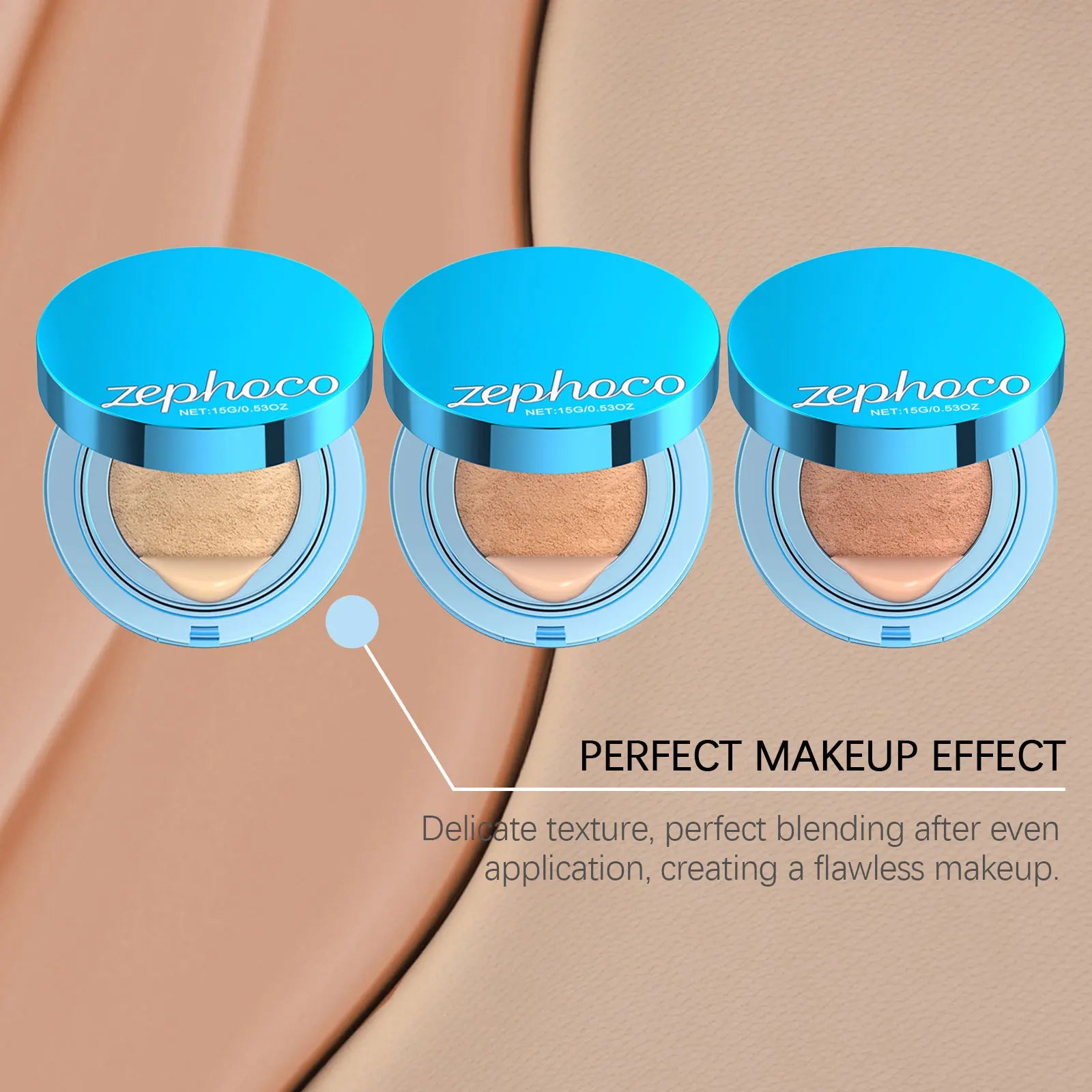 Cushion Foundation Concealer Matte Long Lasting Oil-Control Waterproof CC Cream Nature Whitening Face Makeup Cosmetics BB Cream