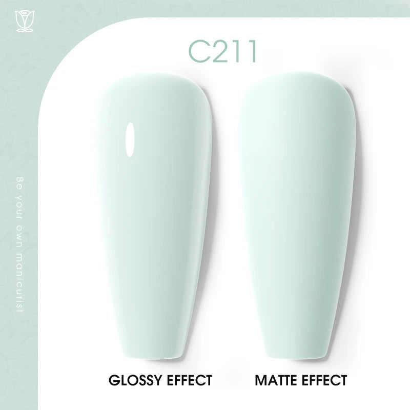 ROSALIND 7ml/15ml Summer Green Gel Nail Polish Semi Permanent Nail Art Manicure Soak Off Top Base Matt Hybrid Varnishes UV Gel