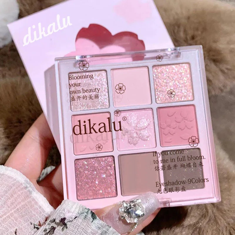 18 Colors Color Blocking Eyeshadow Palette Korean Makeup Summer Ice Cream Color Eyeshadow Pink  Purple Makeup Palette Cosmetics
