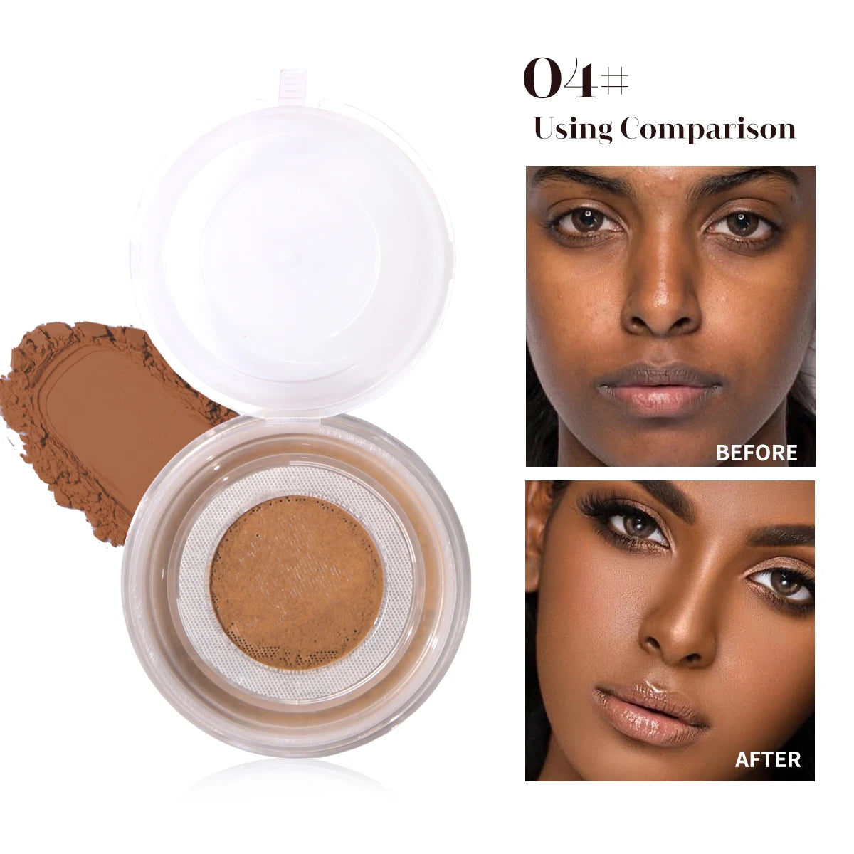 Sweet Heart Powder - Energetic, Soft-Skin Airy Loose Powder, Oil-Control, Sweat-Proof, Waterproof, Long-Lasting Setting Powder