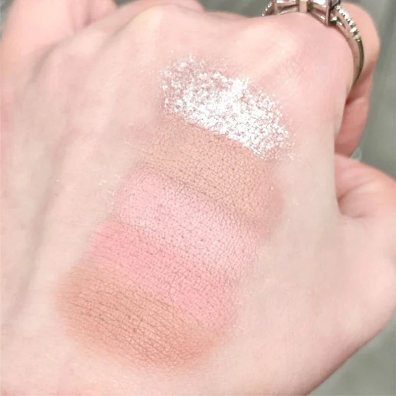 16 Colors Matte Eyeshadow New Square Eyeshadow Palette Matte Pearl Sequins Blush Eyeshadow Brighten Complexion