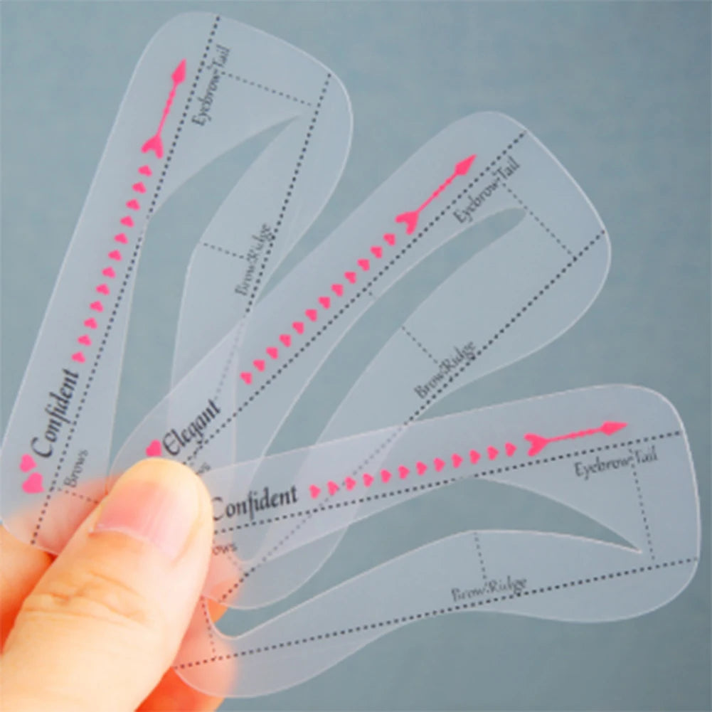 DIY Eyebrow Stencil Thrush Tool Eyebrow Shape Paper Brow Makeup Trimming Tool Eyeliner Paper Thrush for Students