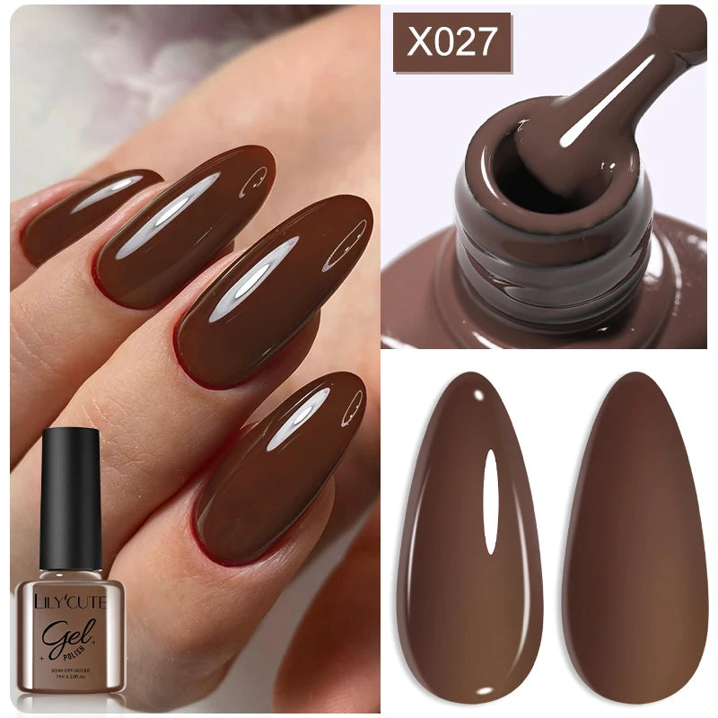 LILYCUTE 7ml Fruit Grape Purple Cat Magnetic Gel Nail Polish Vernis Semi Permanent Soak Off Colorful Gel Polish Nails Supplies
