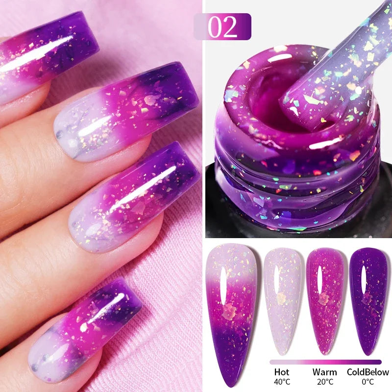 PUENTE 7.5ML Nude Shade Ceramic Cat Eye Gel Nail Polish Shiny Moonlight Cat Eye Gel Soak Off UV Semi-Permanent Nail Art Varnish