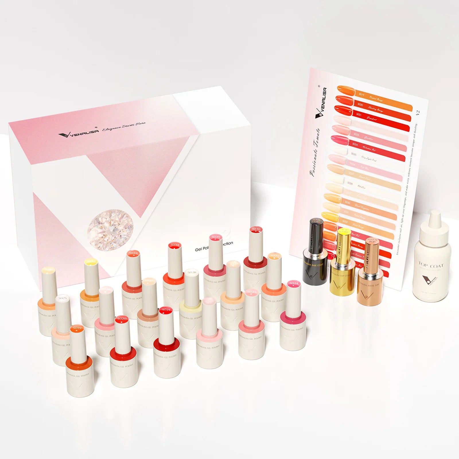 VENALISA VIP Kit 10ml Nail Gel Polish HEMA TPO FREE Gorgeous Colors Gel Pigment Professional Nail Art Long-lasting Gel Varnish
