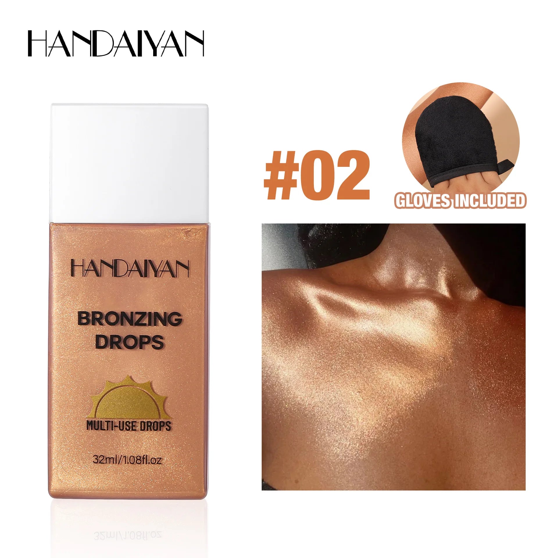 Matte Bronzer Liquid Makeup Waterproof Tanning Cream Body Oil Control Moisturizer Pearlescent Shine For Silky Skin Finish