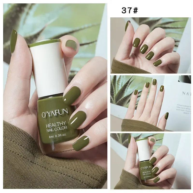 No-bake Nail Polish Nail Art Tearable Quick Dry Normal Without Lamp Nail Polish Glitter Sequins UV Varnish Nails Tools
