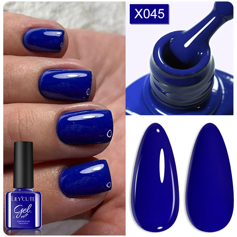 LILYCUTE 5ml Super Bright Metallic Painting Liner Gel Nail Polish UV LED Painting Gel Nail Art Drawing Stripe Pull Line UV Gel