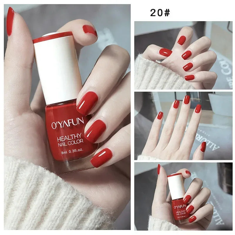 No-bake Nail Polish Nail Art Tearable Quick Dry Normal Without Lamp Nail Polish Glitter Sequins UV Varnish Nails Tools