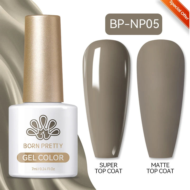 BORN PRETTY 10ml Sliver Carat Mirage Reflective Glitter Gel Nail Polish Sparkling Ultra Shine Soak Off UV Nail Art Gel Varnish