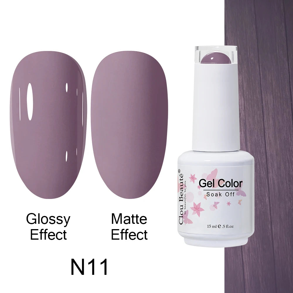 Clou Beaute Royal Blue Color Winter Trendy Semi Permanent Nail Art Manicure Varnishes Gel Nail Polish Hybrid Base Gel Top Coat
