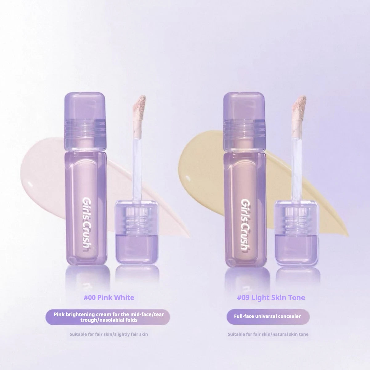 Girlscrush Liquid Concealer Facial Brightening Velvet Sunscreen Mark Expand Moisture Skin Application Holding Makeup