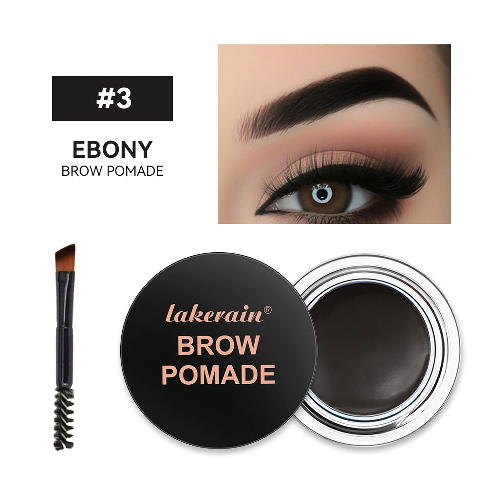 Long-lasting Eyebrow Enhancers Makeup 6 Colors Waterproof 3D Natural Eye Brow Pomade Eyebrow Gel With Brush Professional Makeup