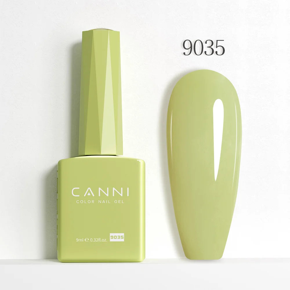 CANNI Hema Free Nail Gel Polish Fall Color Collection Semi Permanent Diamong Long Wear Top Coat Red Gorgeous JellyNude Color 9ml