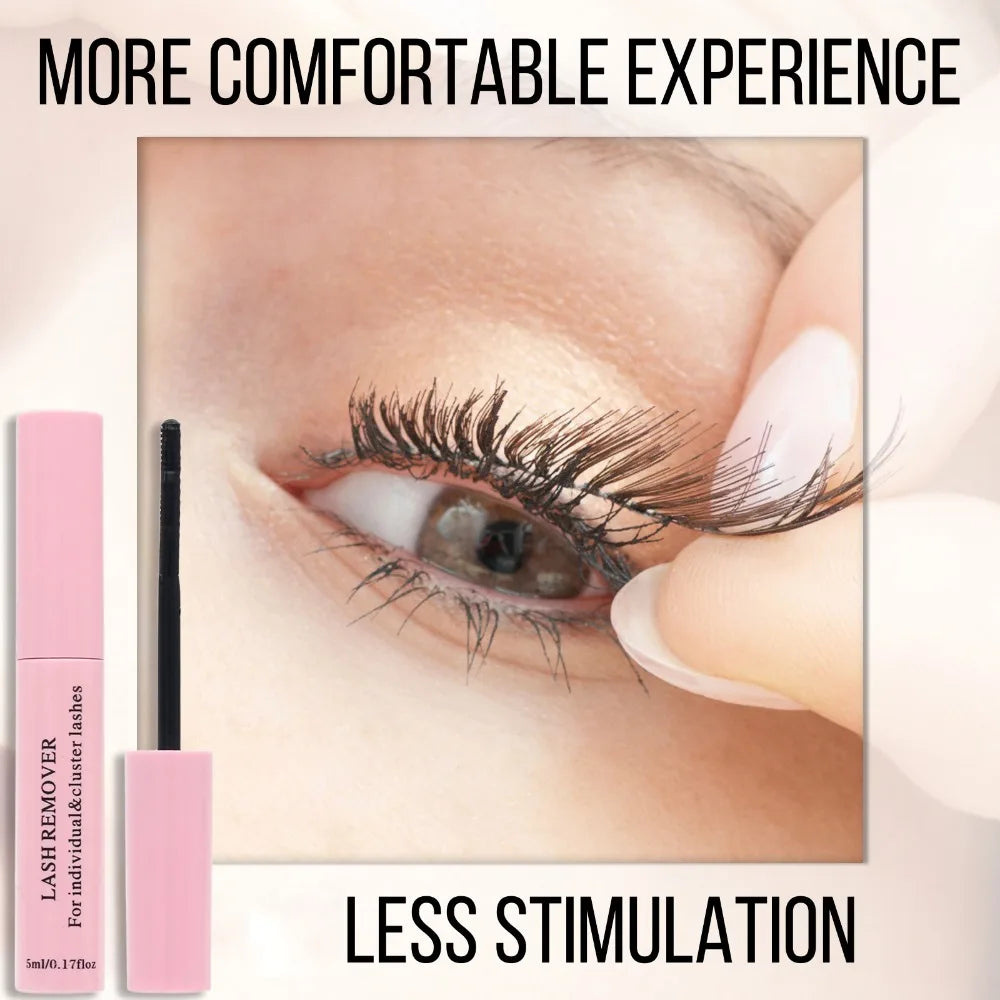 Non-Irritating Eyelash Glue Remover Gentle Eye Makeup Dissolver for Fake Eyelashes Mascara Quick Removal Gel Hypoallergenic