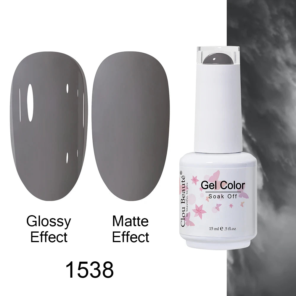 Clou Beaute Royal Blue Color Winter Trendy Semi Permanent Nail Art Manicure Varnishes Gel Nail Polish Hybrid Base Gel Top Coat