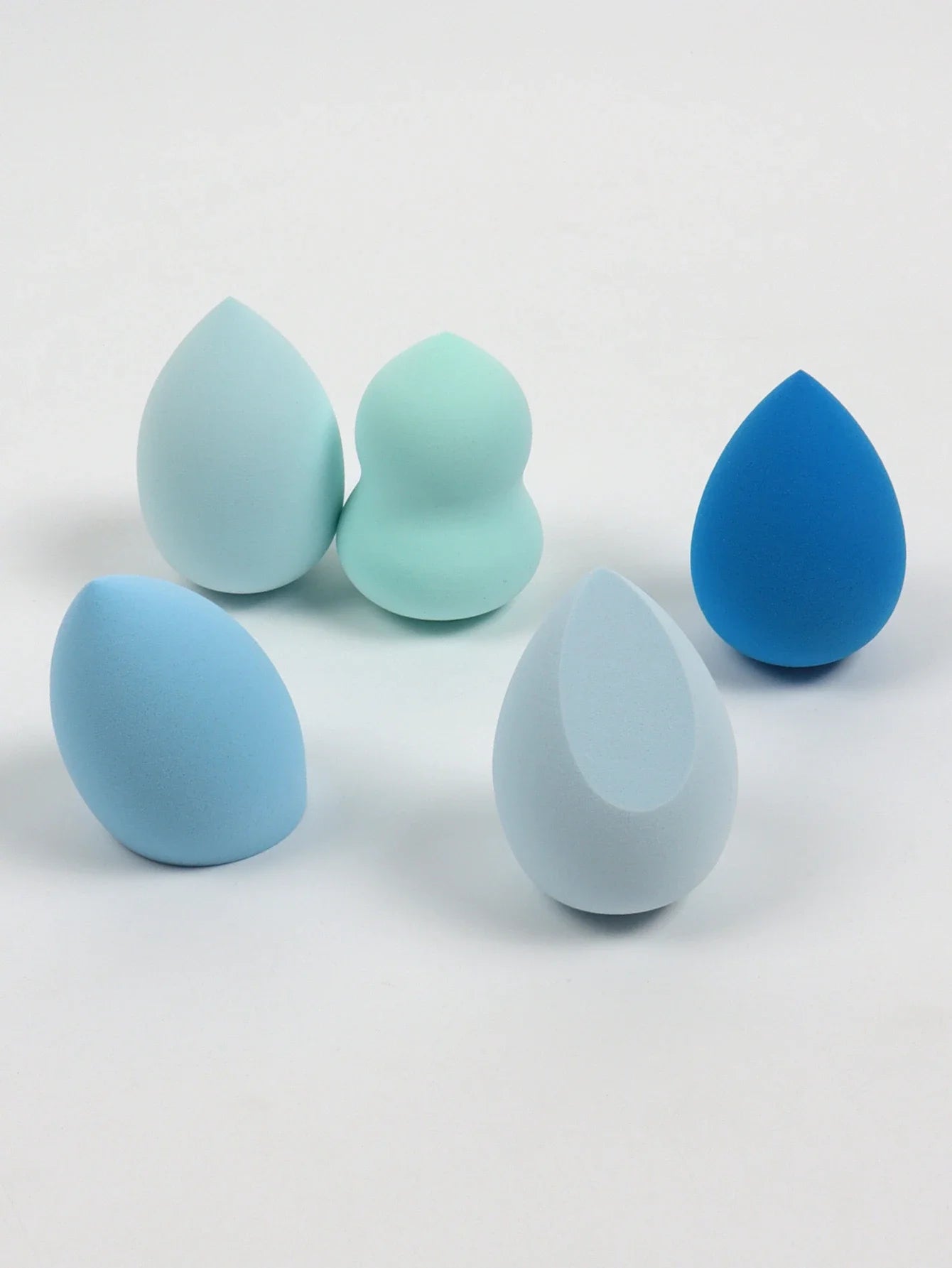 5-Pack Dual-Use Makeup Sponge Set - Velvet for Liquid/Cream/Powder | Vegan Eco-Friendly Travel Essentials
