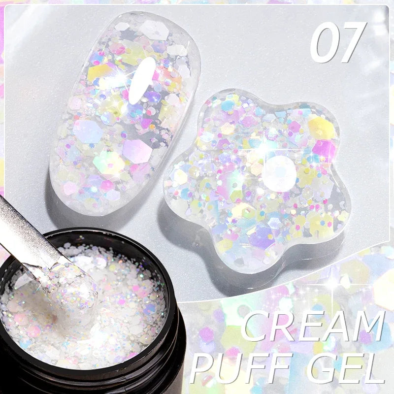 PUENTE 5ml Metallic Painting Liner Gel Polish Bright Mirror Effect Semi-Permanent UV Nail Varnish For Stunning French Nail Art