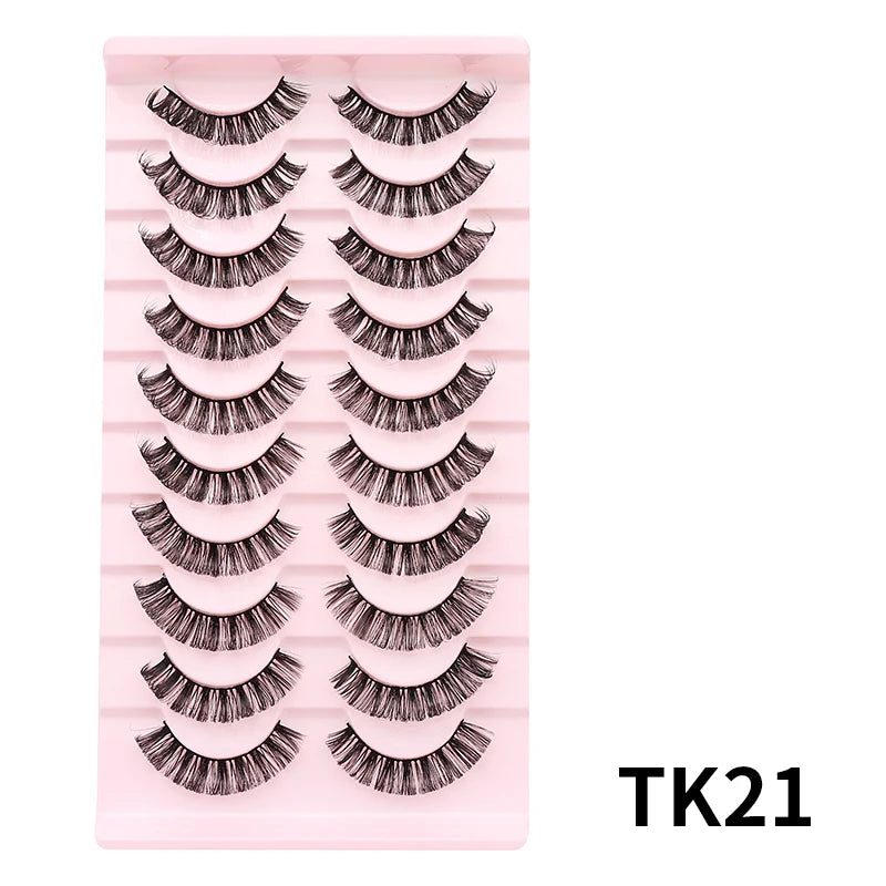 Russian Strip Lashes Makeup Lashes 25mm 3D Mink Volume Fluffy Natural False Eyelashes Thick Dramatic Mink Eyelashes Wholesale