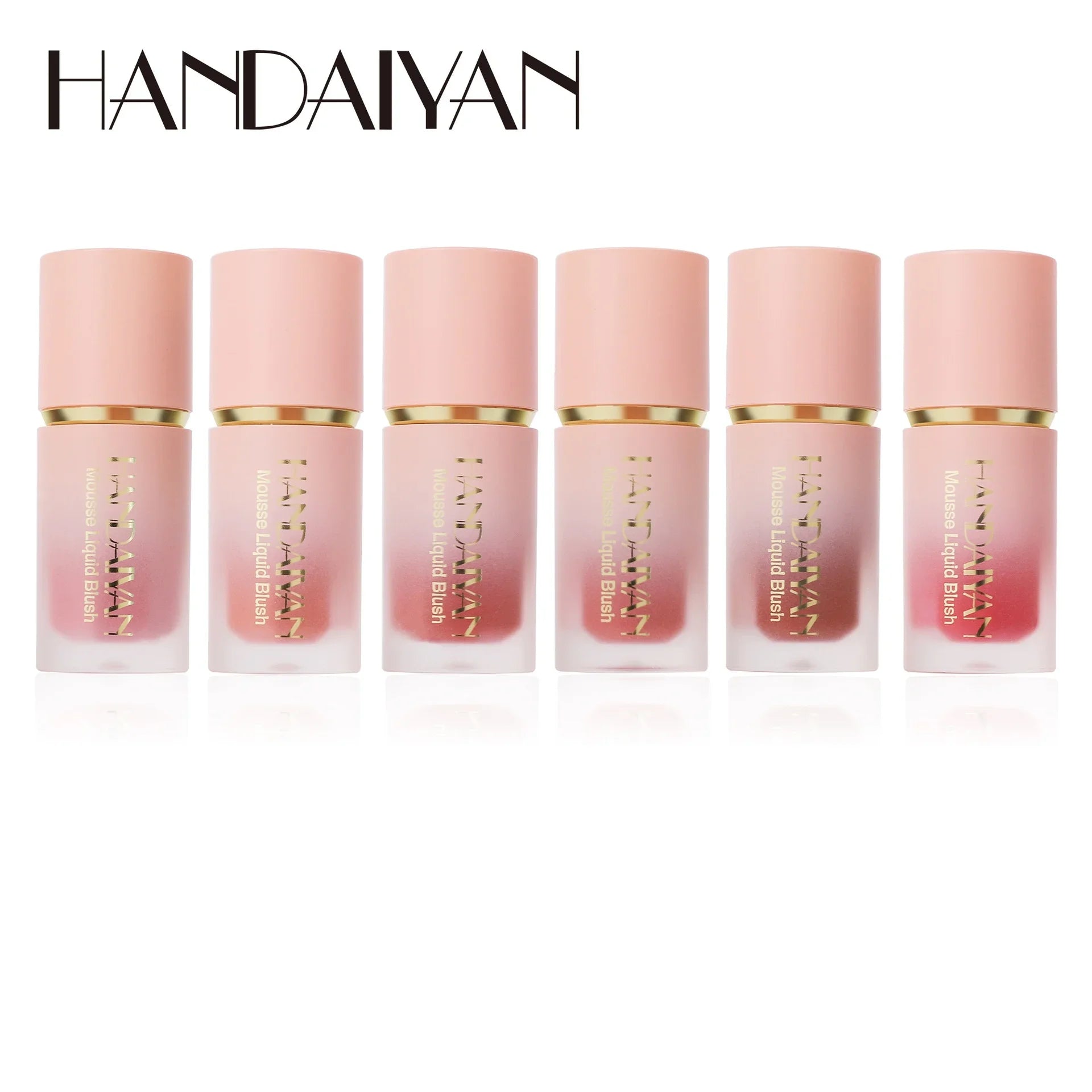 HANDAIYAN Liquid Blush Facial Matte Makeup Lasting Easy to Color Make Up Blusher With Sponge Brush Tip Velvet Rouge Cosmetics